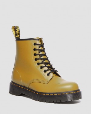 Dr Martens 1460 Bex Smooth Leather Bağcıklı Bot Erkek Sarı | 68078916