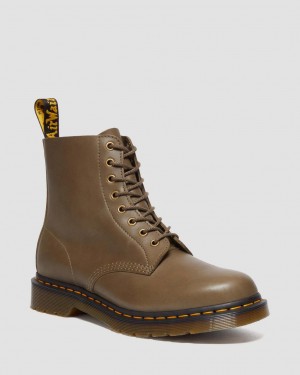 Dr Martens 1460 Carrara Leather Bağcıklı Bot Erkek Kahverengi | 62457293