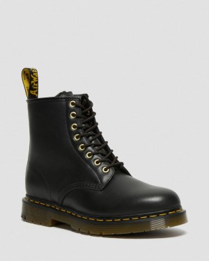 Dr Martens 1460 DM's Wintergrip Leather Bağcıklı Bot Kadın Siyah | 94467690