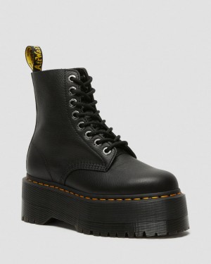 Dr Martens 1460 Max Leather Kalın Taban Bot Kadın Siyah | 56513951