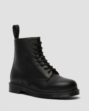 Dr Martens 1460 Mono Smooth Leather Bağcıklı Bot Erkek Siyah | 73634943