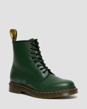 Dr Martens 1460 Smooth Leather Bağcıklı Bot Kadın Yeşil | 65640759