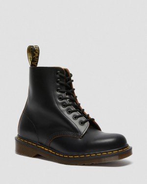 Dr Martens 1460 Vintage Made in England Bağcıklı Bot Kadın Siyah | 48259805
