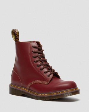 Dr Martens 1460 Vintage Made in England Bağcıklı Bot Erkek Kırmızı | 32353341