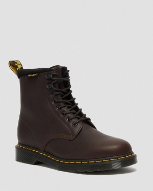 Dr Martens 1460 Warmwair Leather Bağcıklı Bot Kadın Kahverengi | 26172706
