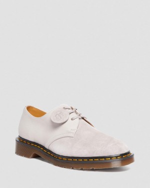 Dr Martens 1461 Made in England Suede Oxford Ayakkabı Erkek Bej Rengi | 56461875