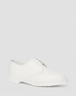 Dr Martens 1461 Mono Smooth Leather Oxford Ayakkabı Erkek Beyaz | 16354130