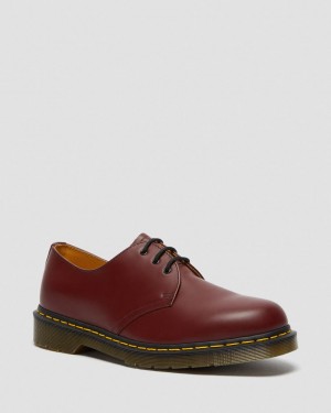 Dr Martens 1461 Smooth Leather Oxford Ayakkabı Erkek Kırmızı | 63664055