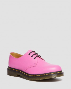 Dr Martens 1461 Smooth Leather Oxford Ayakkabı Erkek Pembe | 76239661