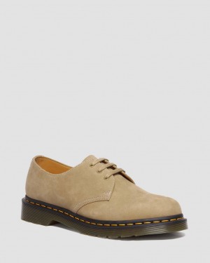Dr Martens 1461 Tumbled Nubuck Leather Oxford Ayakkabı Kadın Kahverengi | 14968169