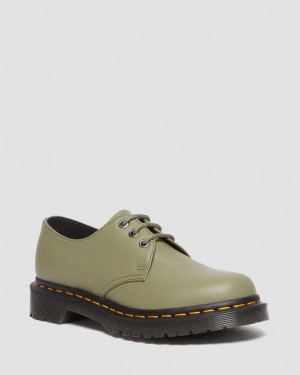 Dr Martens 1461 Virginia Leather Oxford Ayakkabı Kadın Zeytin Yeşili | 57308711