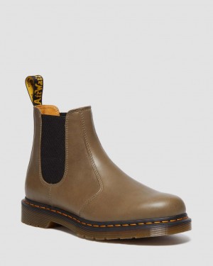 Dr Martens 2976 Carrara Leather Chelsea Bot Erkek Kahverengi | 78259147
