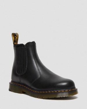 Dr Martens 2976 DM's Wintergrip Leather Chelsea Bot Kadın Siyah | 92089803