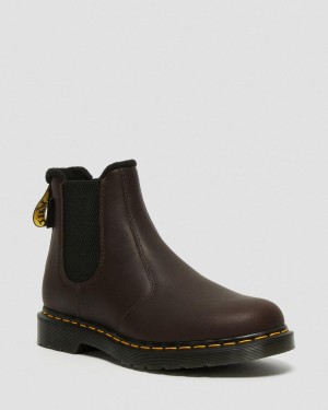 Dr Martens 2976 Warmwair Leather Chelsea Bot Kadın Kahverengi | 66330255
