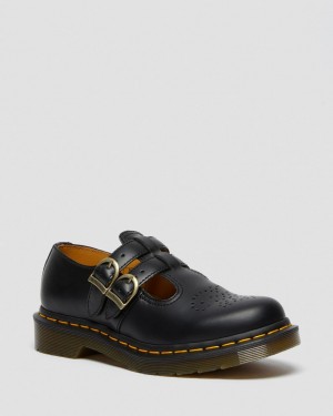 Dr Martens 8065 Smooth Deri Mary Jane Ayakkabı Kadın Siyah | 35429920