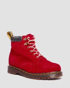 Dr Martens 939 Ben Suede Padded Collar Bağcıklı Bot Erkek Kırmızı | 41641308