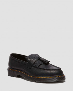 Dr Martens Adrian Ambassador Yellow Stitch Leather Makosen Erkek Siyah | 59937301