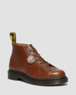 Dr Martens Church Buckingham Leather Maymun Çizmeleri Kadın Kahverengi | 17065364
