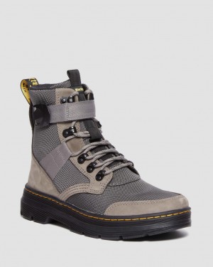 Dr Martens Combs Tech II Fleece-Lined Casual Bot Erkek Gri | 66214441