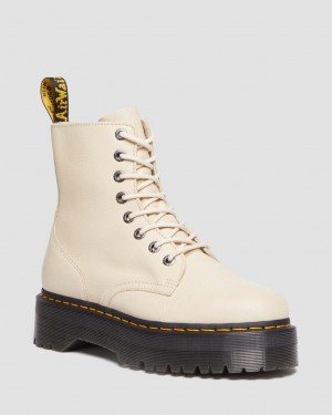 Dr Martens Jadon III Pisa Leather Kalın Taban Bot Erkek Bej Rengi | 36275377