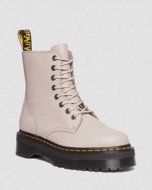 Dr Martens Jadon III Pisa Leather Kalın Taban Bot Erkek Bej Rengi | 13867253