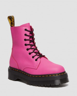 Dr Martens Jadon III Pisa Leather Kalın Taban Bot Erkek Pembe | 43347923