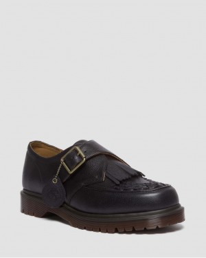 Dr Martens Ramsey Westminster Leather Buckle Creepers Ayakkabı Erkek Siyah | 72511950