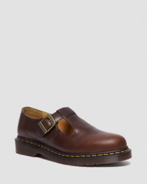 Dr Martens T-Bar Regency Leather Mary Jane Ayakkabı Erkek Bordo | 32589068